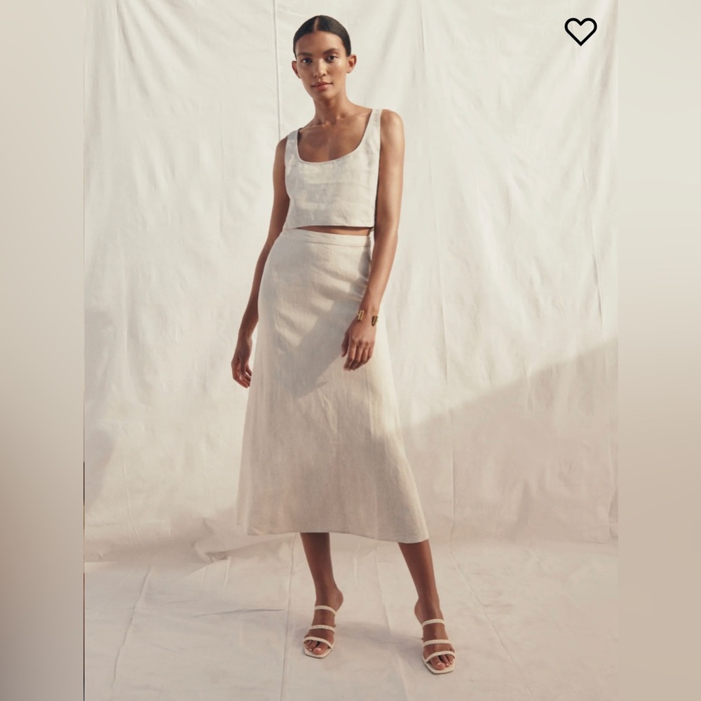 Reformation Silas Linen Skirt - NWT - sz 6